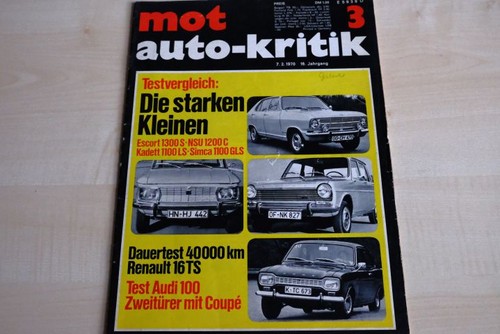 Mot 1970 opel kadett b - mot,