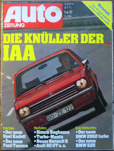Auto zeitung test - 19/73, opel