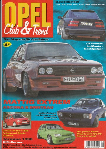 Opel club trend 1998 - 02/1998,
