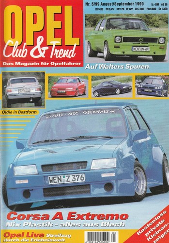 Opel club trend 1999 - trend,