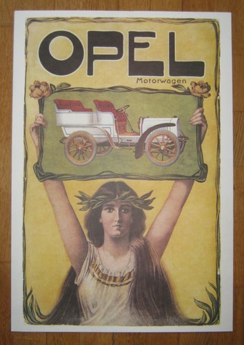 Opel automobile plakat - opel,