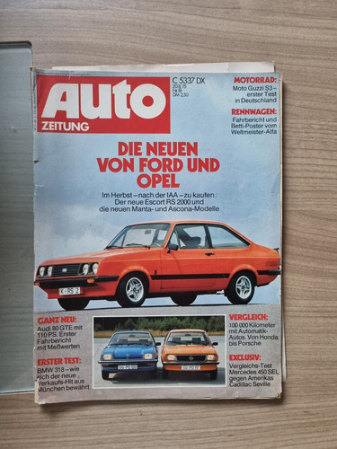 Auto zeitung 1975 opel - auto,