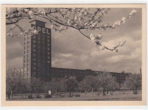Werbekarte rüsselsheim - rüsselsheim, am