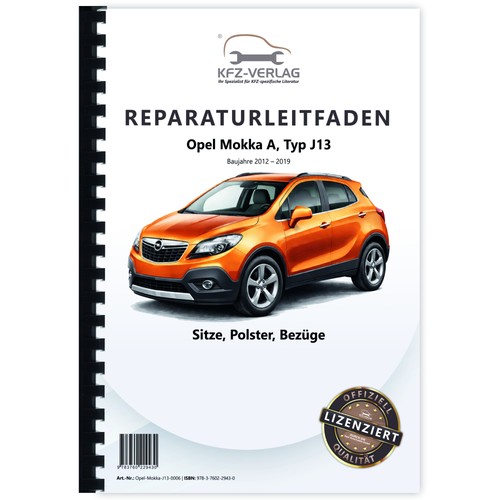 Opel mokka typ - typ, 2012-2019