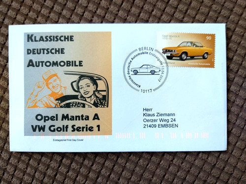 Brd 2017 fdc automobile opel - brd,