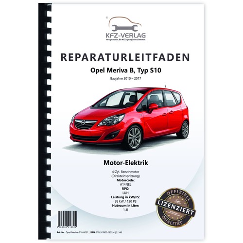 Opel meriva 2010 2017 - b, 2010-2017