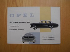 OPEL Faltprospekt 1950er Jahre