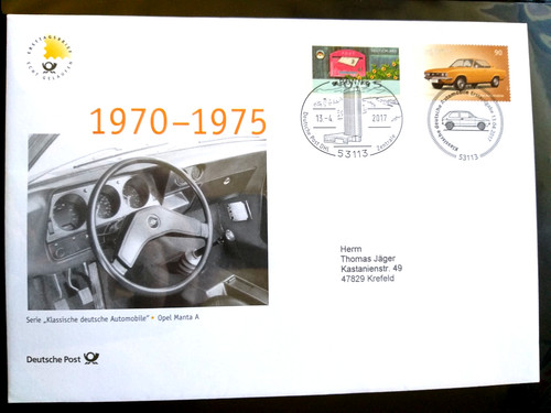 Brd 2017 fdc automobile - brd,