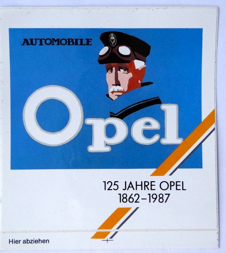 Werbe aufkleber 125 jahre - werbe-aufkleber,